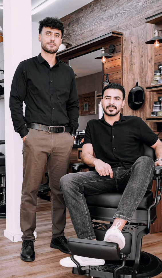 Die Inhaber des Babylon Barbershop